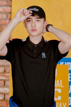 EXO D.O. ギョンス 公式 ベースボールシャツ チェックシャツ キャップ