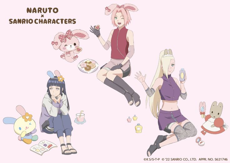 NARUTO ナルト ヒナタ ボルト ヒマワリ クリアファイル サンリオ