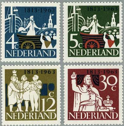 2289 外国切手 ドイツ切手 1963年グリム童話等 シリーズ9組36種新品