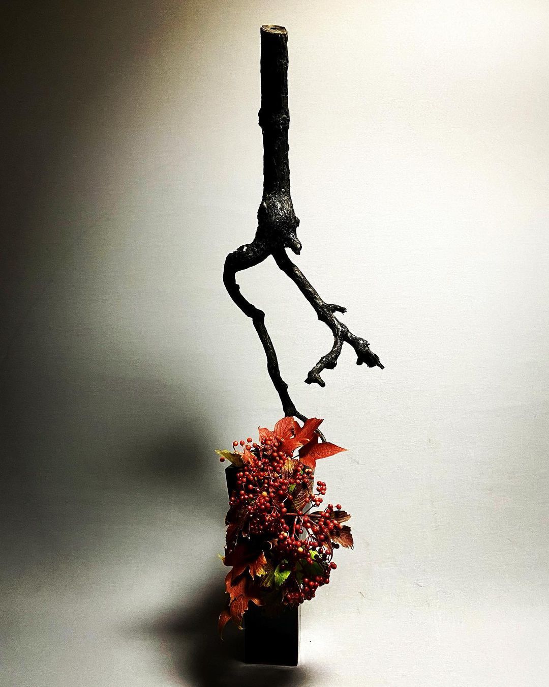 鐡釉 掛花入 佐々木禅 作 【公式通販】