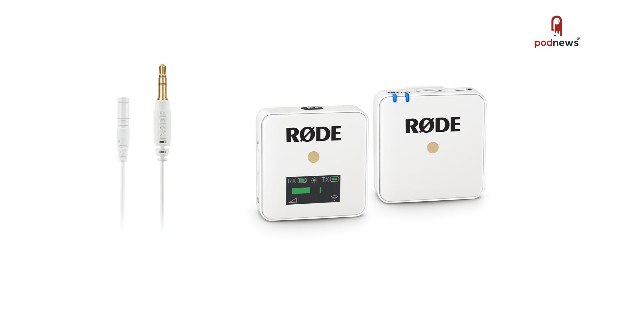 RØDE microphones expands Wireless Go range with white edition and