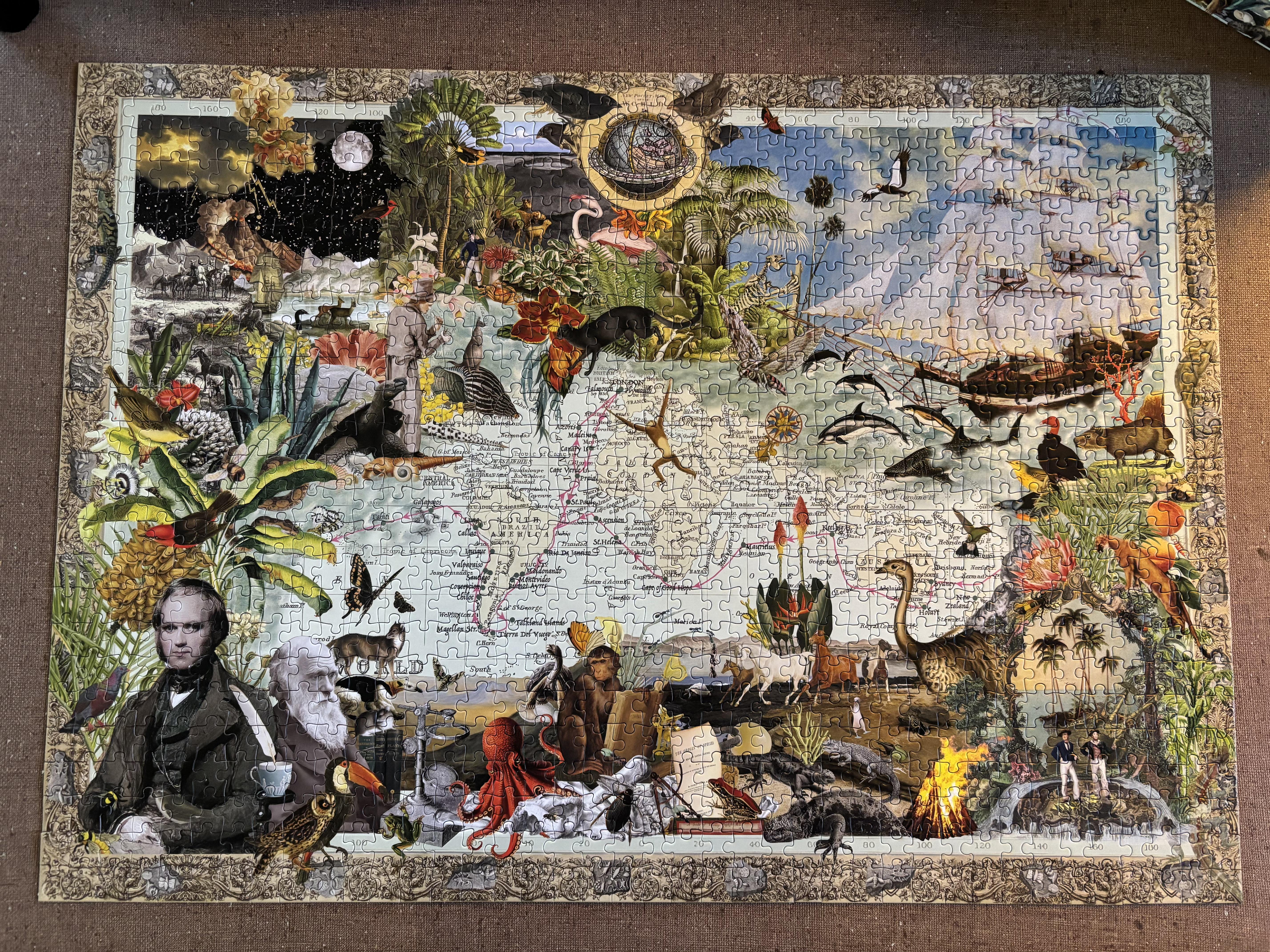 HMSビーグル号の航海：チャールズ・ダーウィンの発見の旅：1000ピース