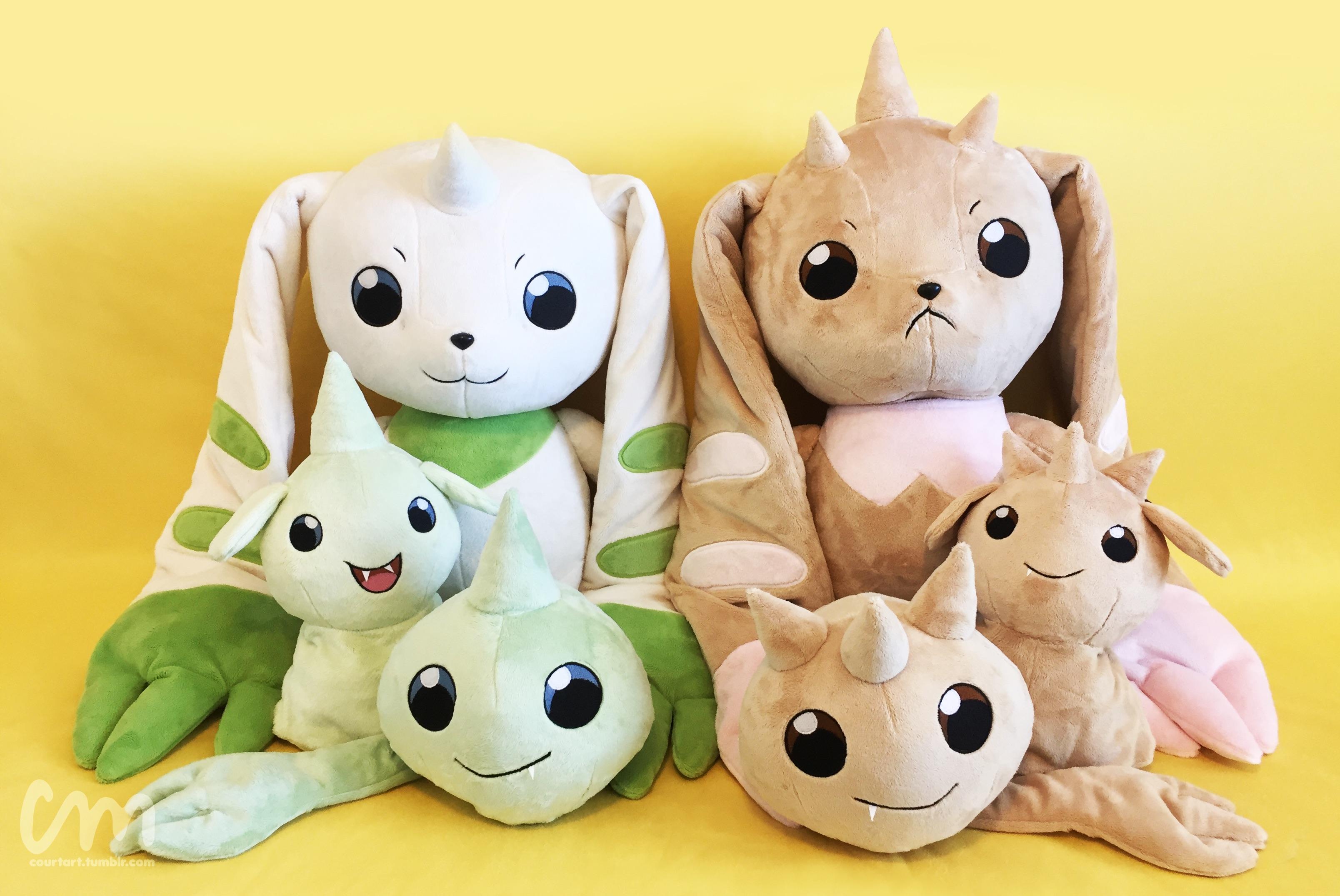 デジモン もちふわ ぬいぐるみ テリアモン ロップモン やっと