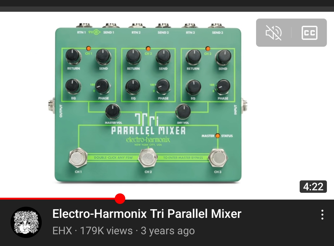 Electro-Harmonix Tri Parallel Mixerについて、何かフィードバックが