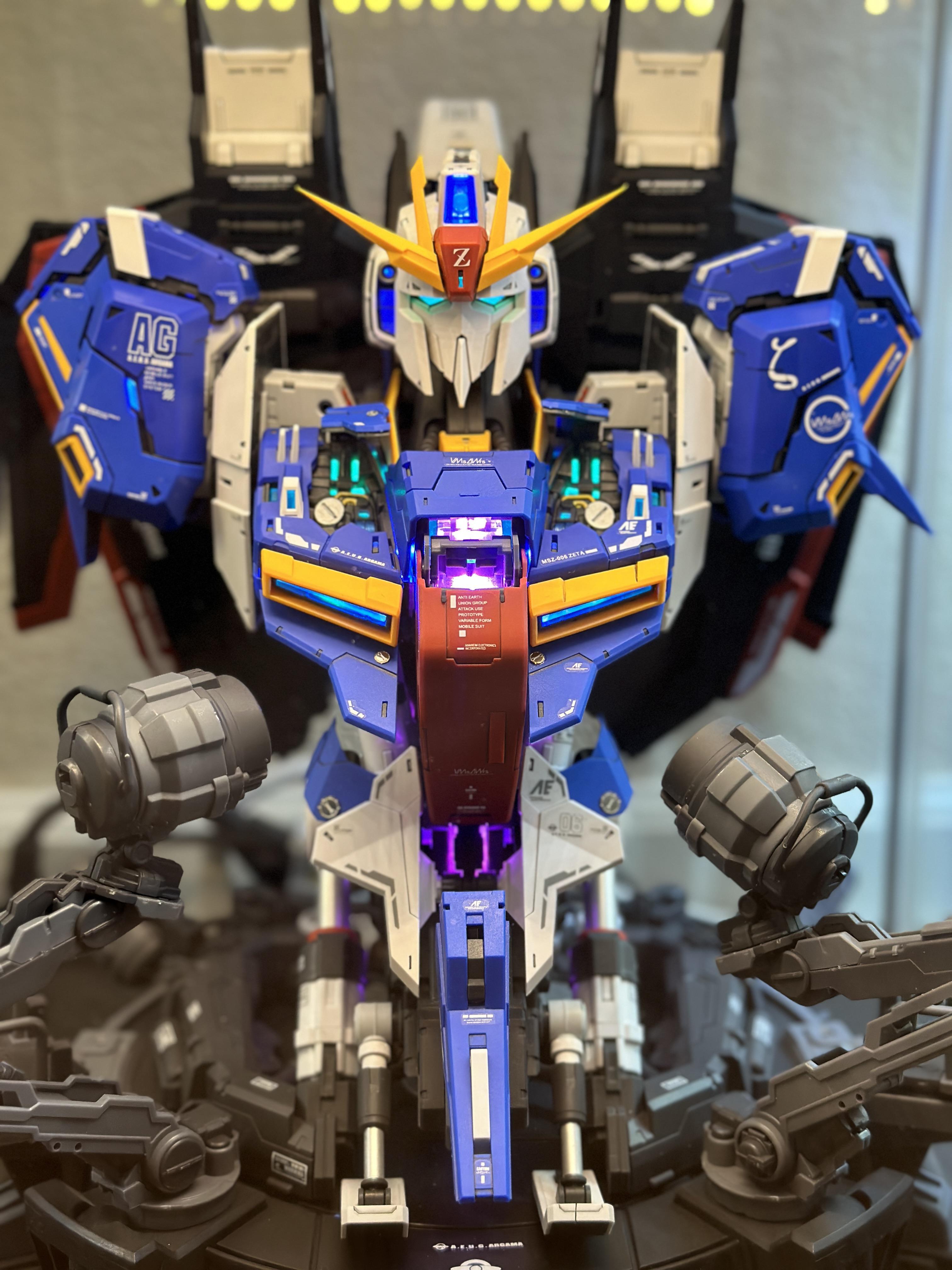 ゼータガンダムのバスト1/35 - 予想以上に大変だったけど、めっちゃ
