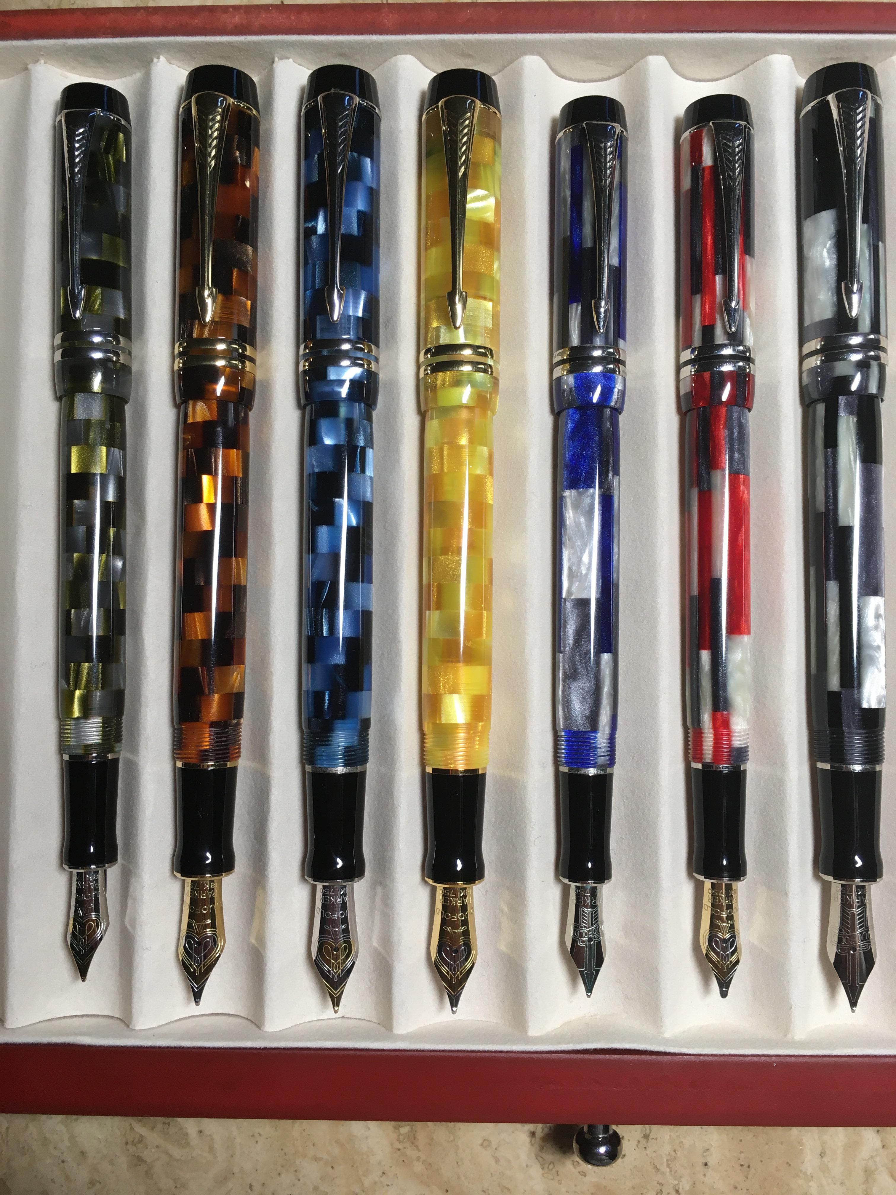 僕のパーカー デュオフォールド チェック & モザイク 万年筆。 : r