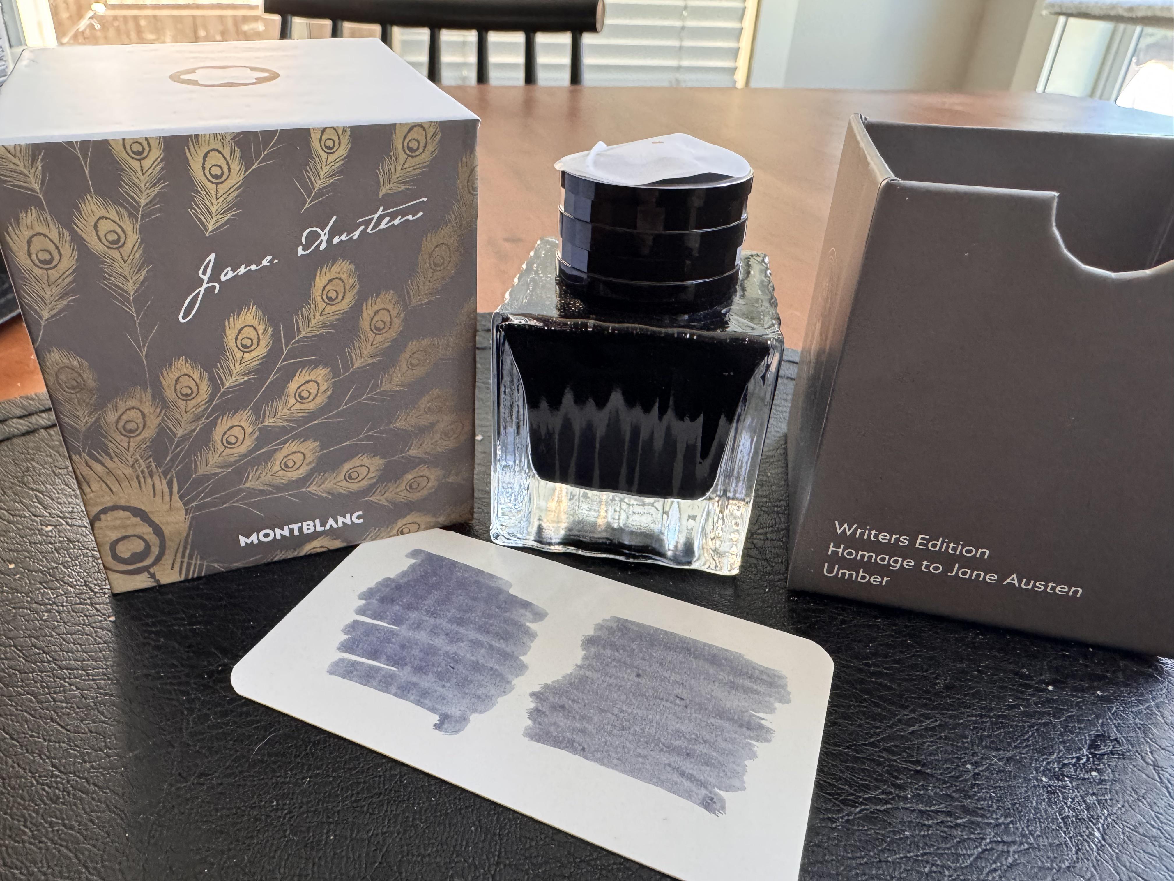 Montblanc Jane Austen Umber ink : r/fountainpens