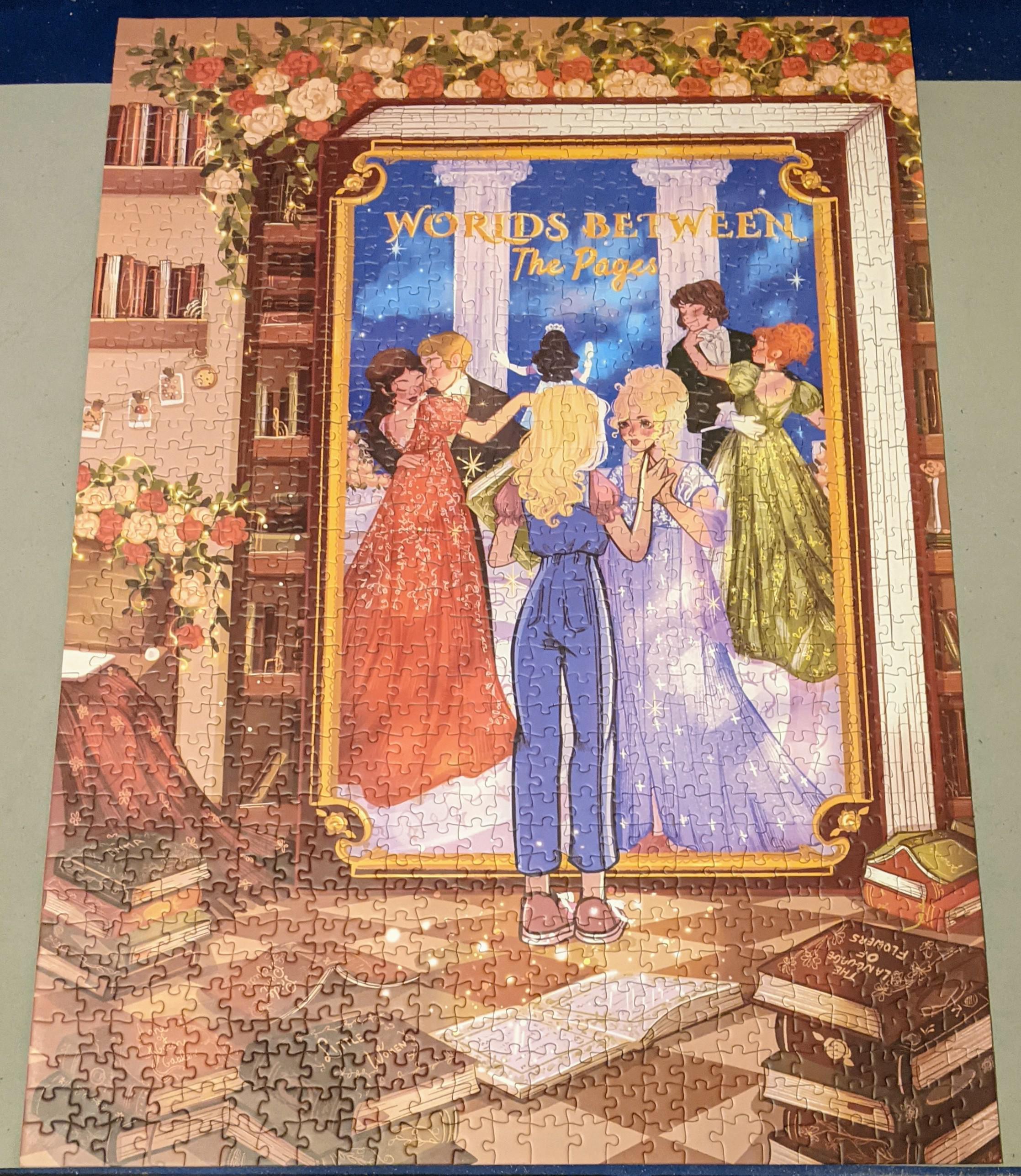 絵画 REVERIE 150-5 Entry) Worlds Between the Pages by Lorena