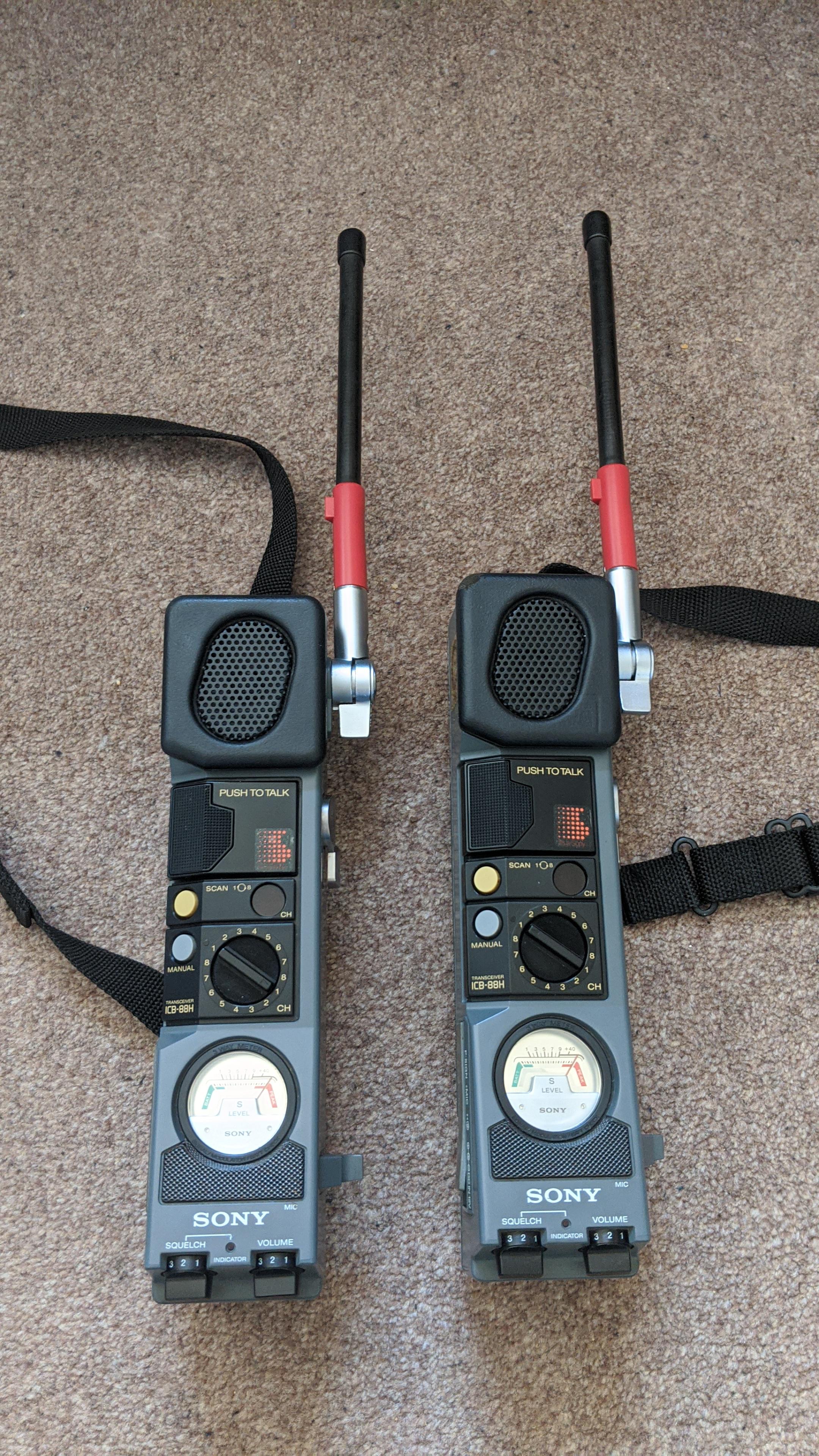 質問です。このソニーICB-88Hの日本のCB無線機って、お互いに200ヤード