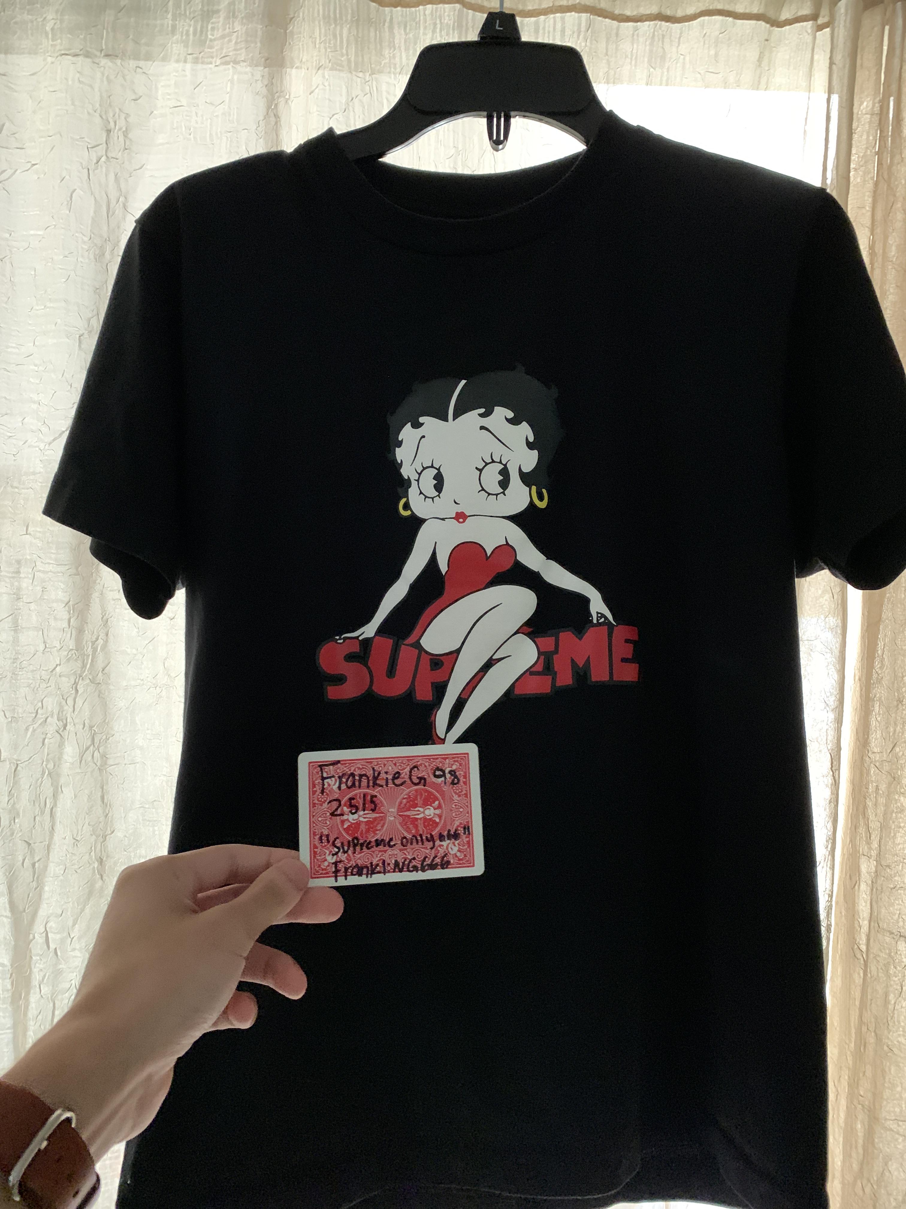 Supreme x Betty Boop Tee (Small/black) : r/supremeclothing