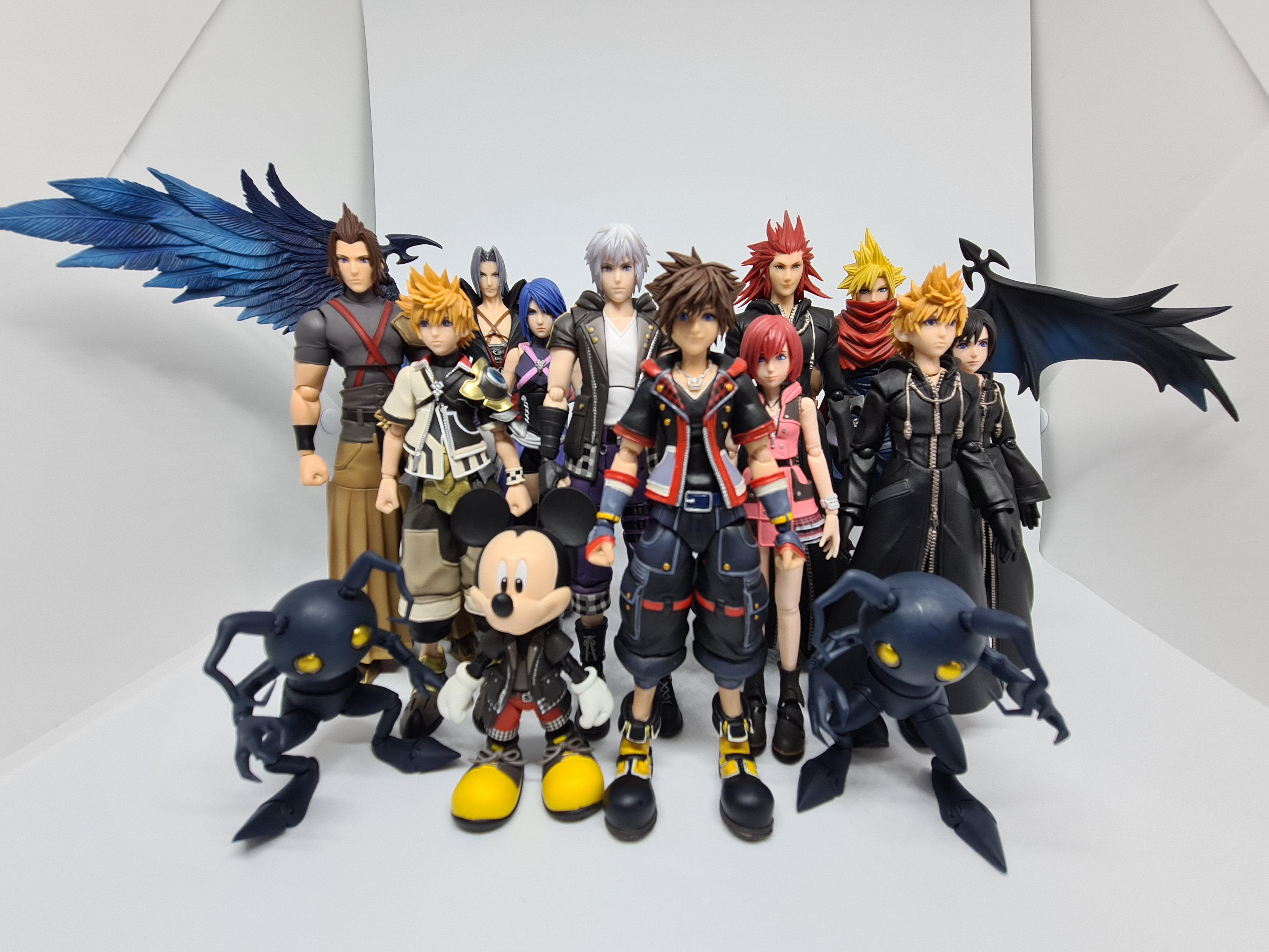 キングダムハーツ ロクサス 、 シオン 、 アクセル ブリングアーツ 3体