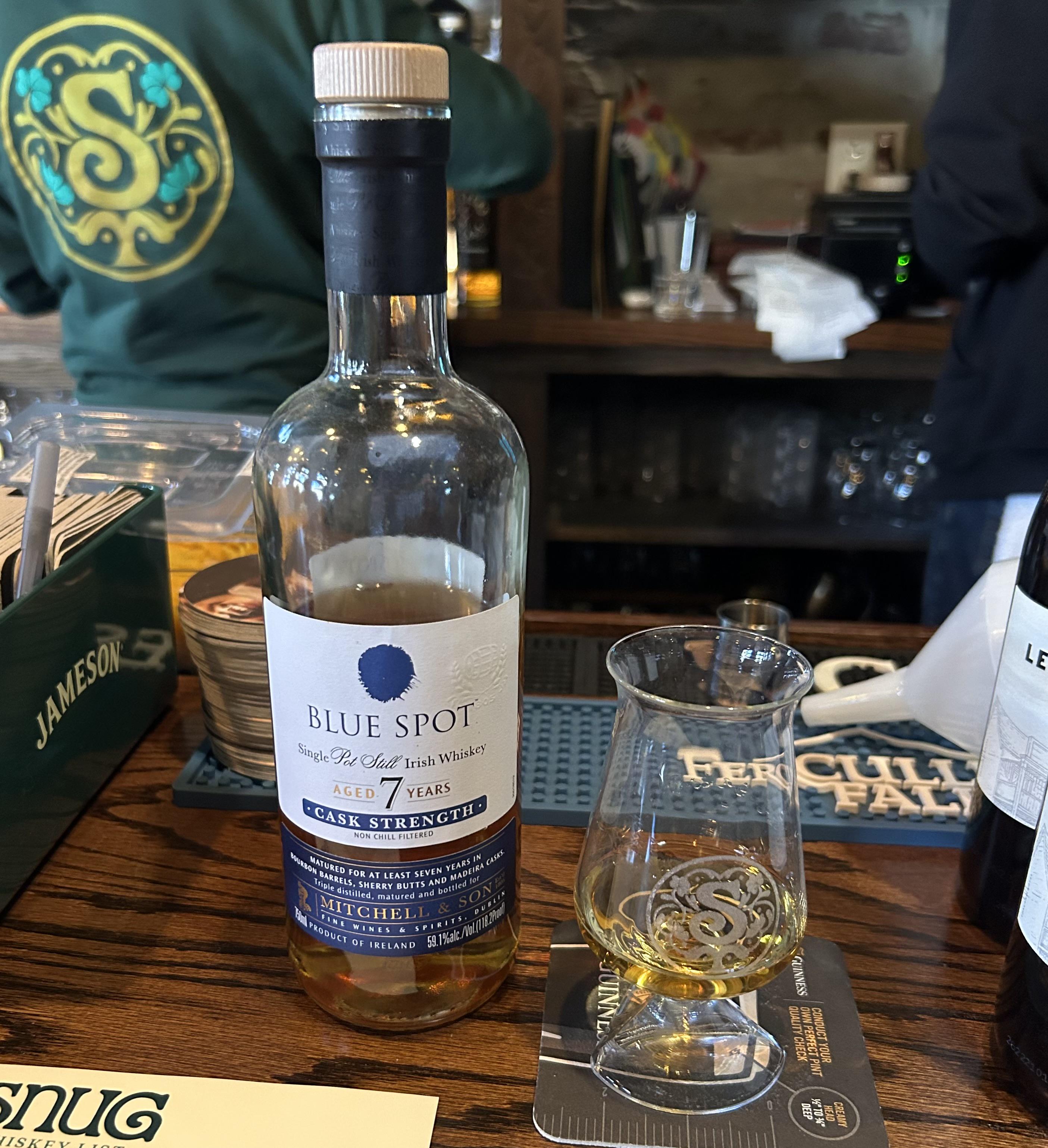 レビュー #448 - Blue Spot 7 Year Cask Strength アイリッシュ