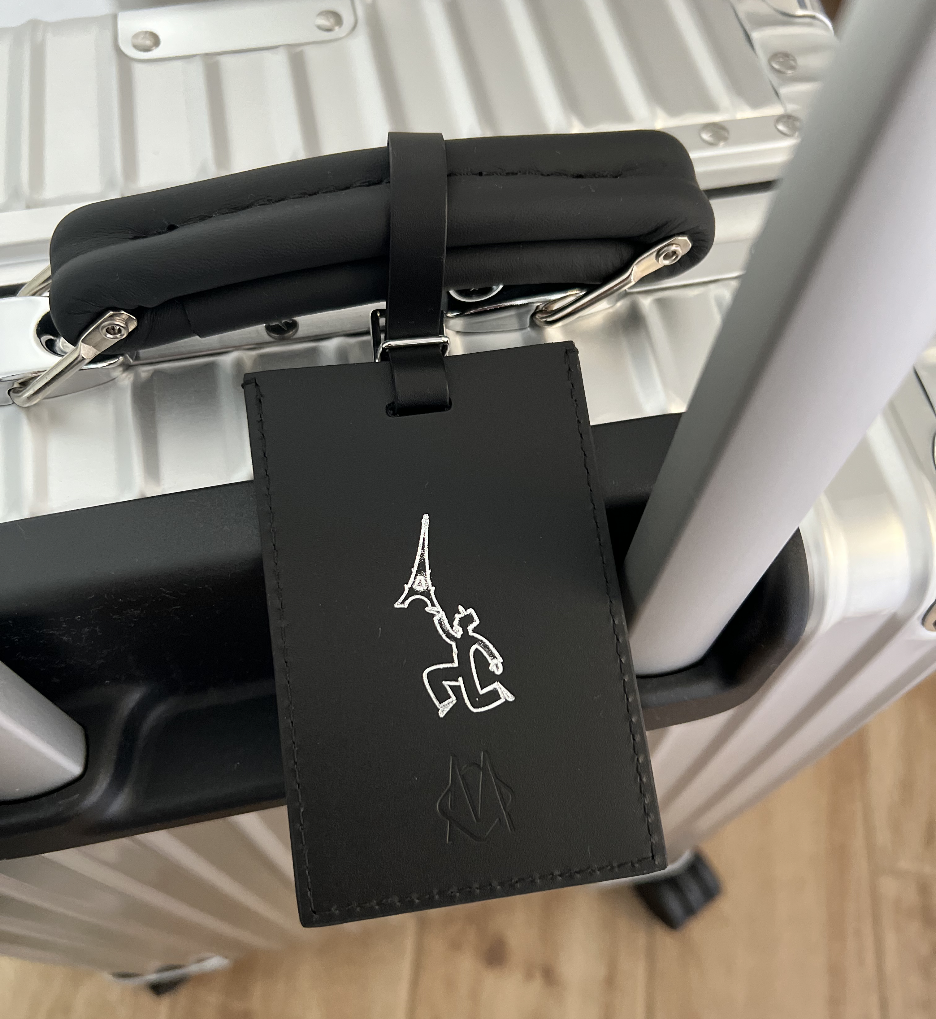 RIMOWA 限定スノーマーク 雪 ブラックレザータグ RIMOWA 限定スノー