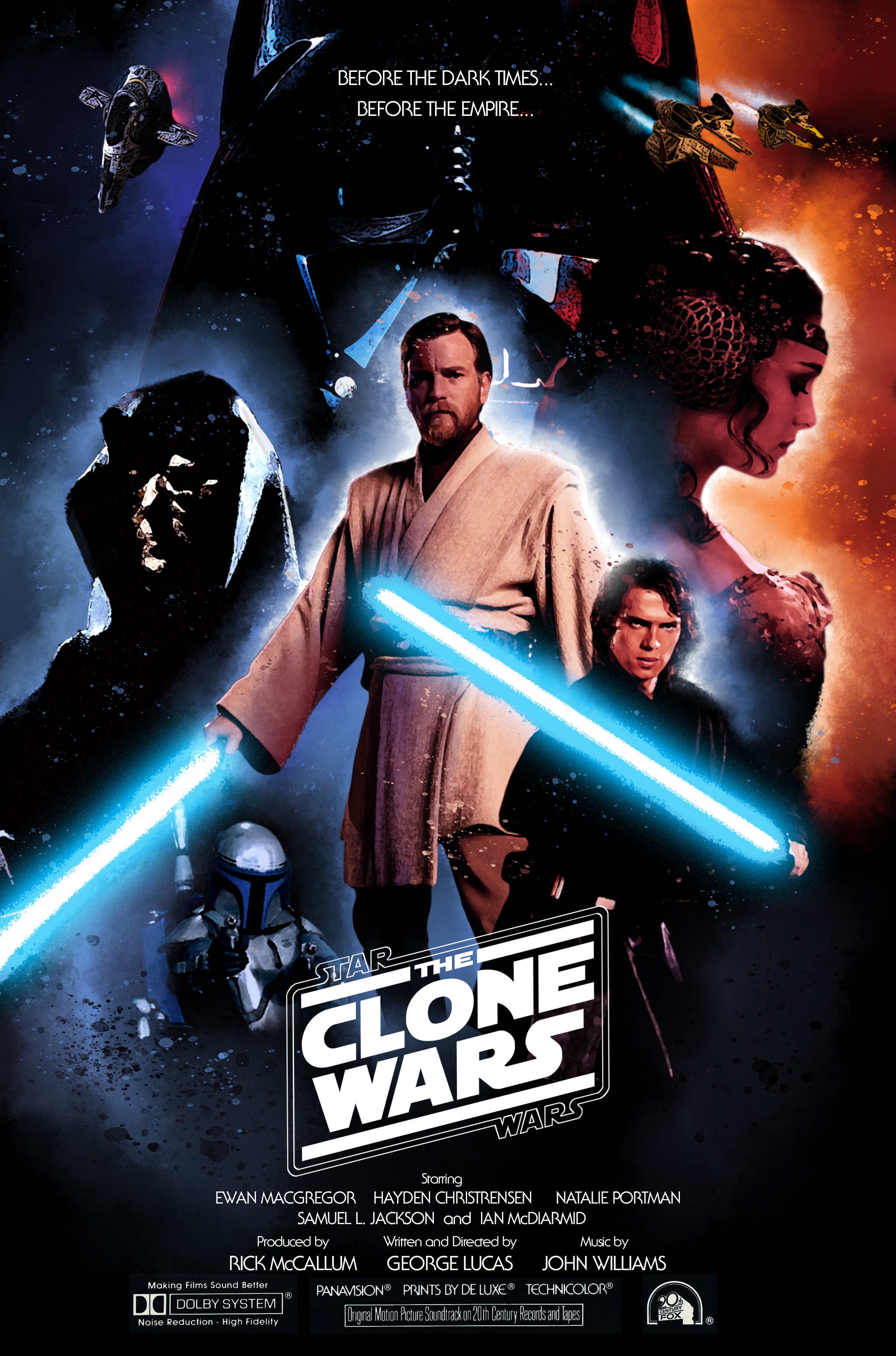 STARWARS スターウォーズ オリジナル プリクエル 全員勢揃い ポスター