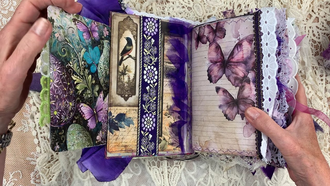 Amimi♪ジャンクジャーナル風☆Bee&butterfly Decorating the