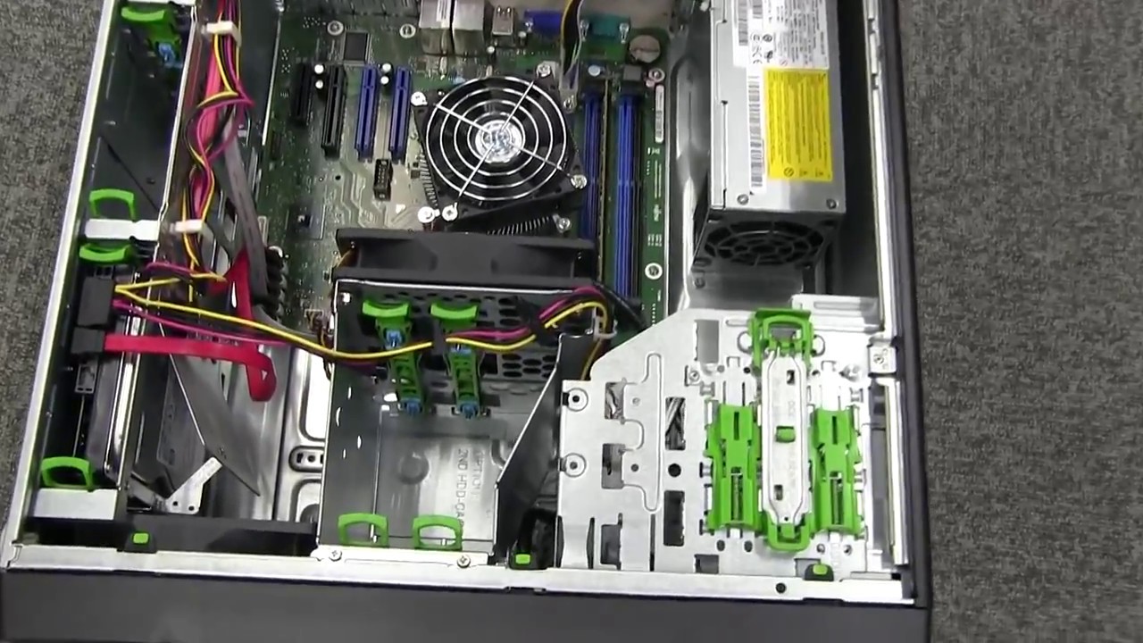 PRIMERGY TX1310 M1の中身～富士通タワー型エントリーサーバー - YouTube