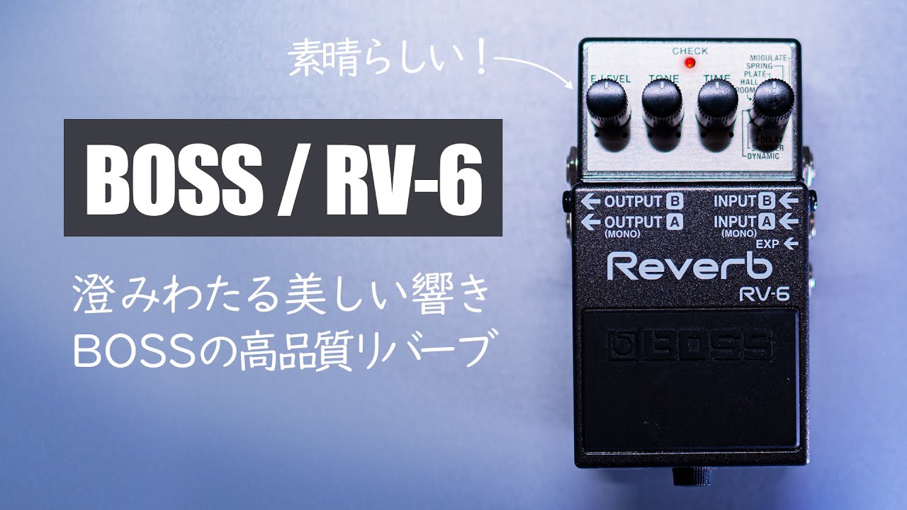 Exploring the high-quality reverb from BOSS / BOSS RV-6 Reverb
