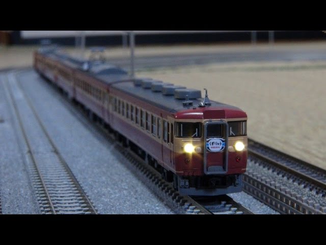 鉄道模型】457系 A13編成 復活国鉄色【Nゲージ】 - YouTube