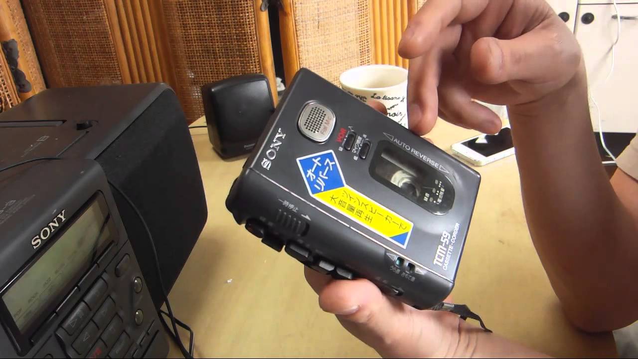 ハードオフで買ってきたジャンクなSonyのポータブルカセットレコーダー