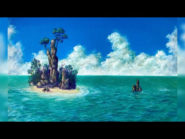 RiRimama＊天使のアクリル画 海の風景 RiRimama様専用＊天使のアクリル