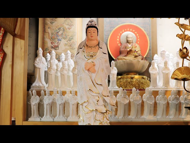 真作】掛軸 慈愛の白衣観音 清らかな救済の姿 蓮華に立つ観音