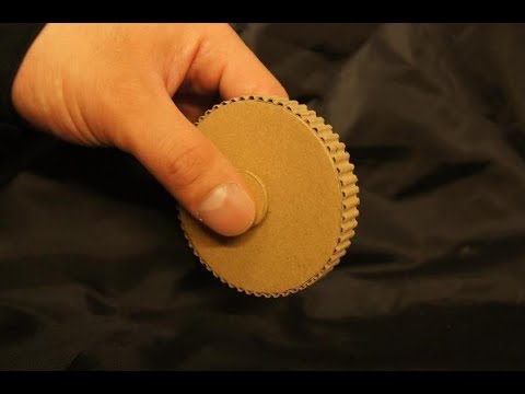 本気でダンボール工作！→ ハンドスピナーを作ってみた！ Cardboard