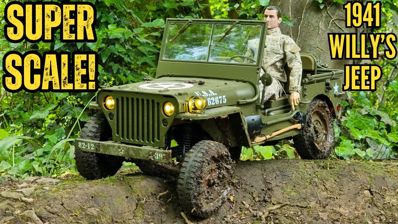 The BEST 1/6 RC Jeep - ROCHobby 1941 Willys Jeep MB Scaler - YouTube