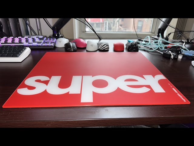 superglide glass Mousepad v2 赤 L 420×330 Superglide Glass