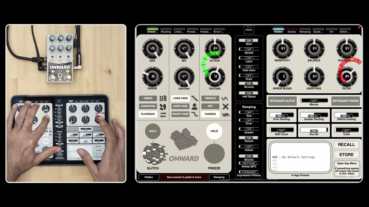Chase Bliss Onward controller I made in MIDI Designer on iPad : r