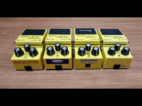 BOSS SD-1 1985 MIJ , SD-1W Waza Craft , Keeley 5star GE mod