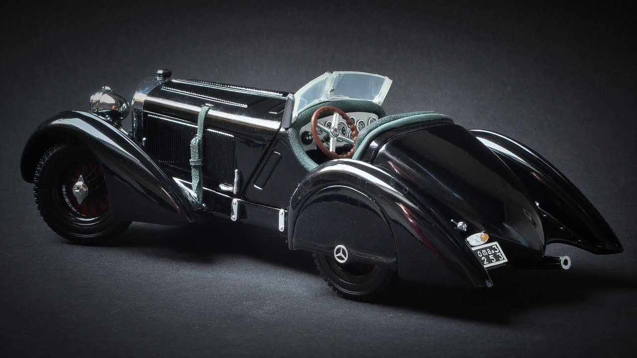 1930 Mercedes-Benz SSK Trossi 'Black Prince' - CMC 1:24 - YouTube