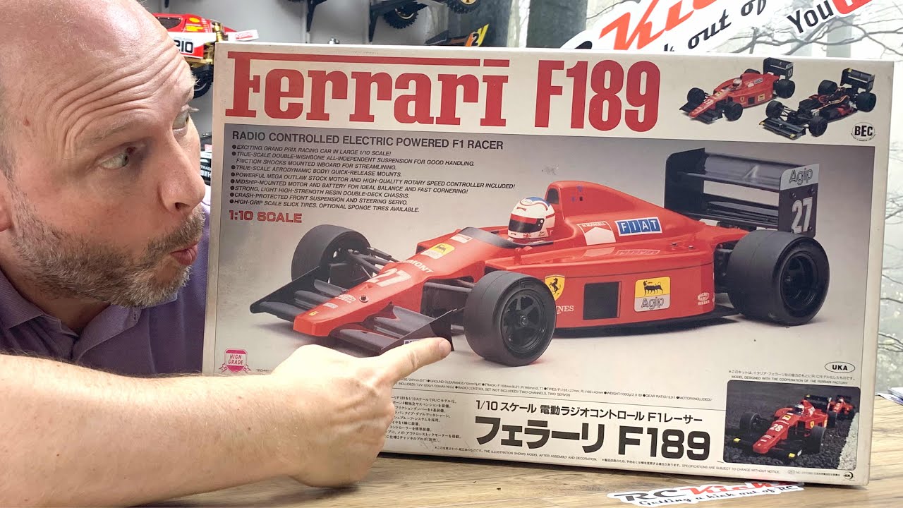 当時品 京商1/10 フェラーリF189 電動RC F1 レーサー 開封・未組立