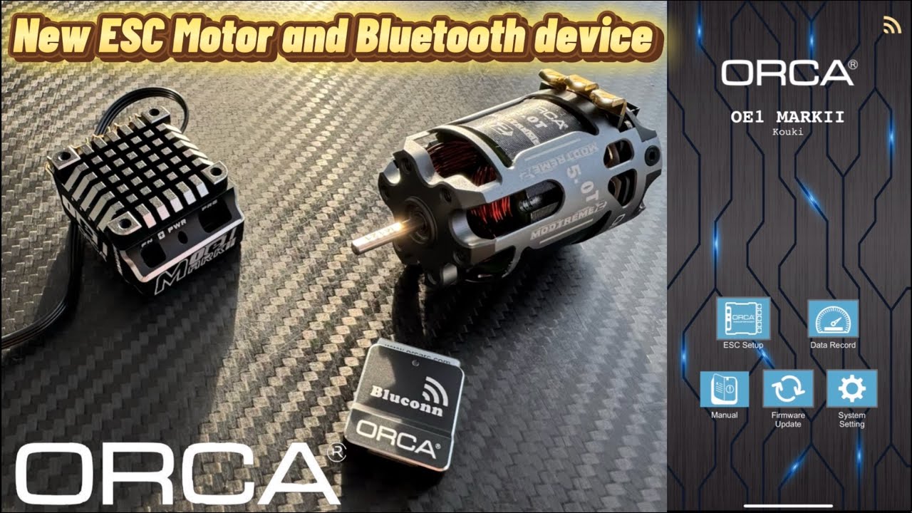 ORCA OE1 Mark II ESC Bluconnセット ORCA OE1-1S Mark II 1/12 1S