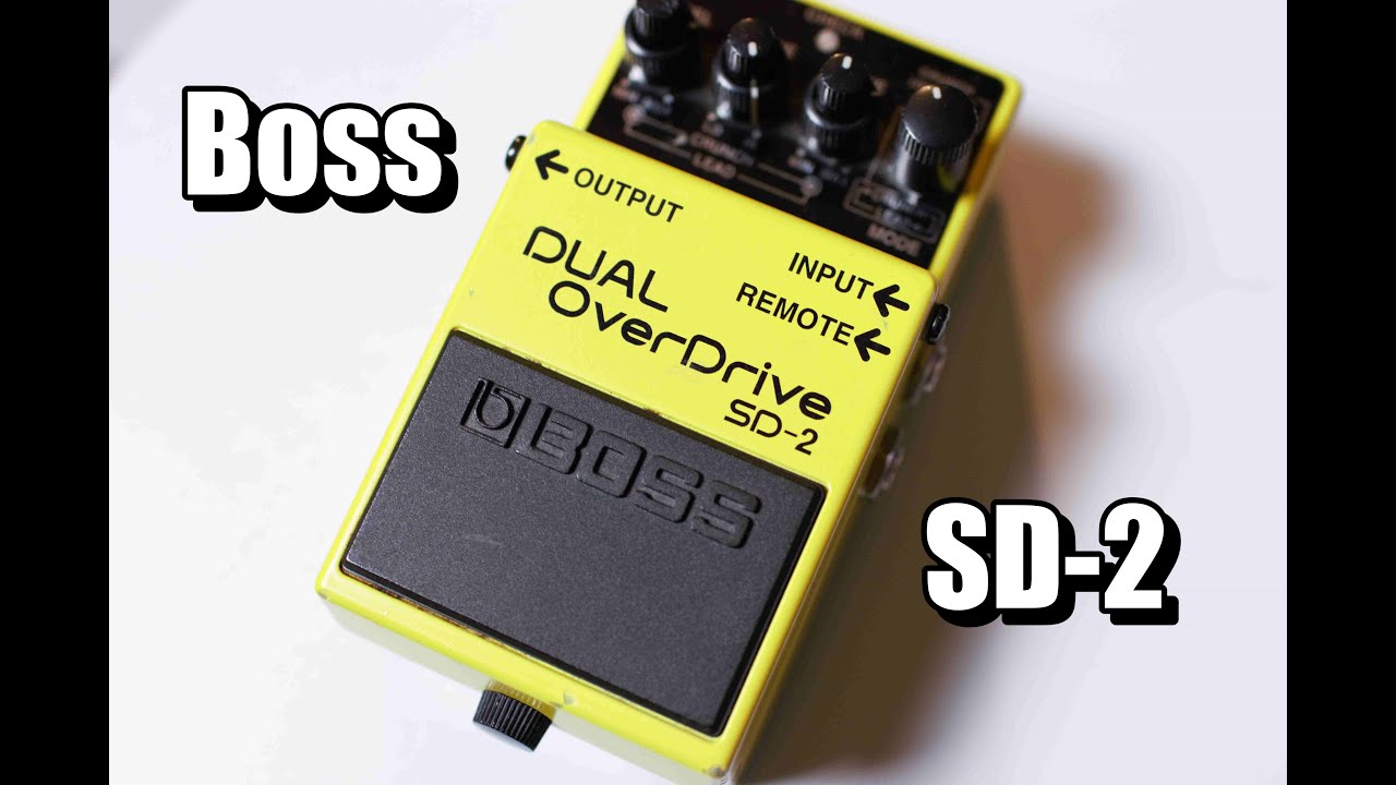 廃盤BOSS DUAL OverDrive SD-2 希少 初期モデル箱、取説付 レア