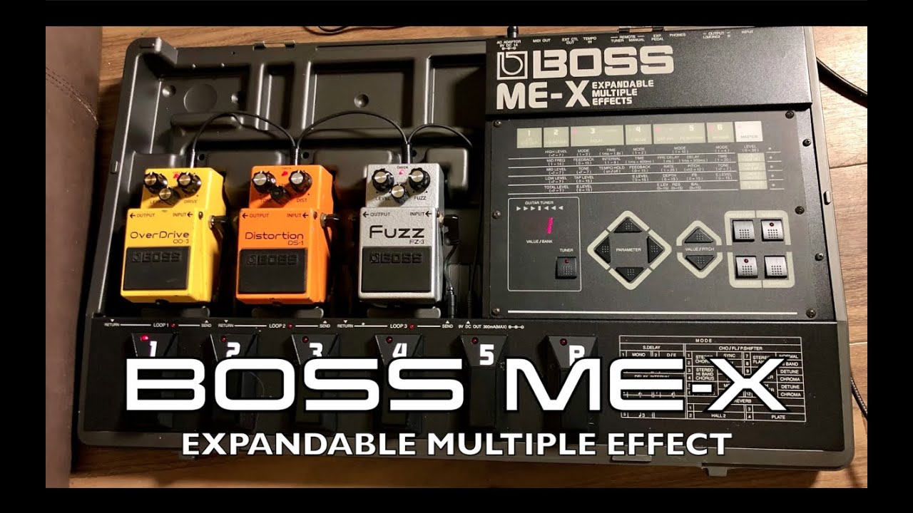 Boss ME-X Expandable Multiple Effects - YouTube
