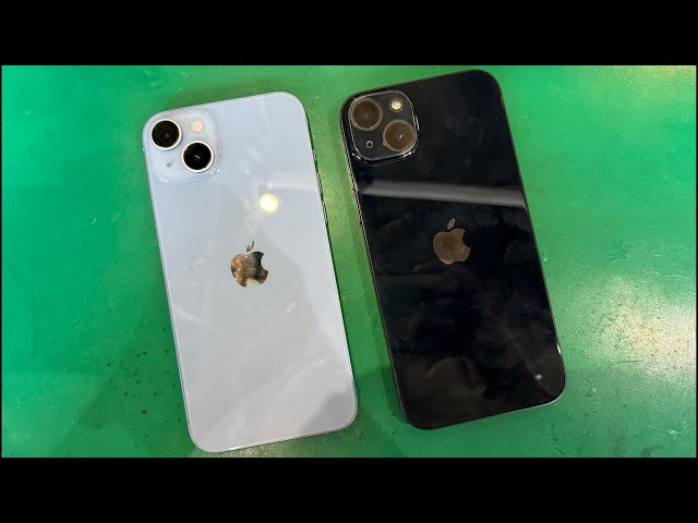iPhone 14 Plus ディスプレイバッテリーボディー交換分解修理 - YouTube
