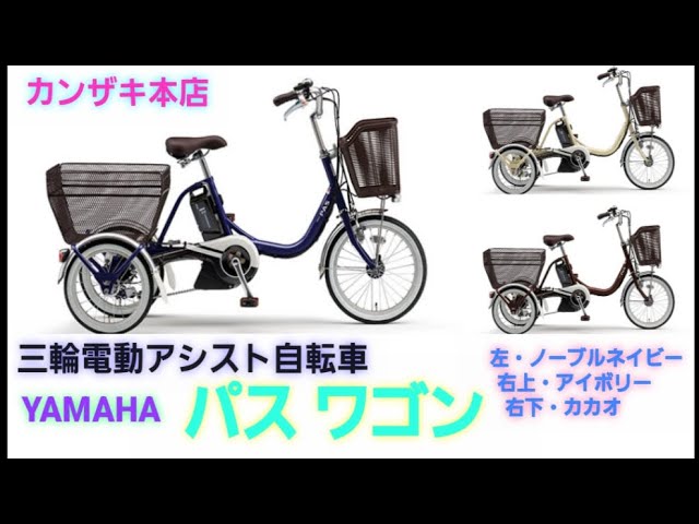 Yamaha three-wheeled electric assist bicycle] PAS Wagon (Pass