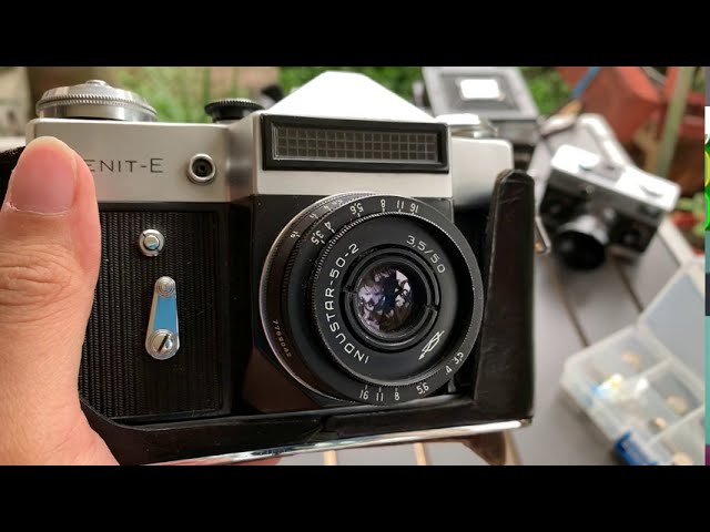 Zenit E Film Camera + Industar 50mm f3.5 Lens Demo - YouTube