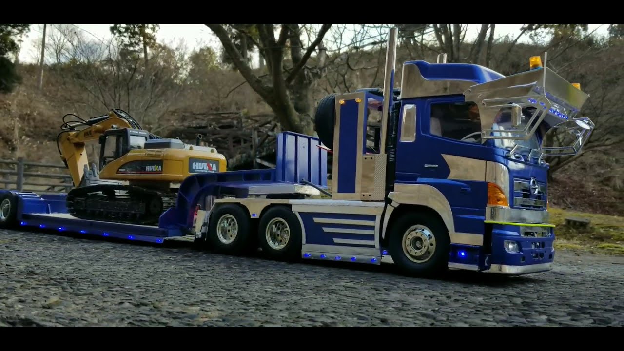 タミヤ1/14 トレーラー 重機運搬車 タミヤ1/14用 重機運搬トレーラー