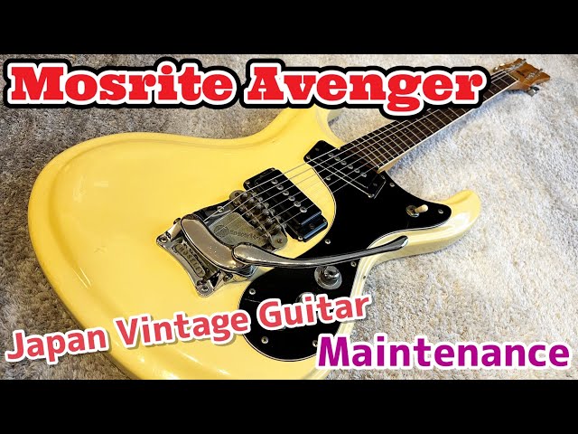 まあ 純正ハードケース付 国産ビンテージ Firstman Mosrite まあ 純正