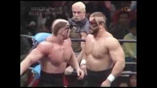 AJPW - Animal Warrior & Hawk Warrior vs Genichiro Tenryu & Jumbo