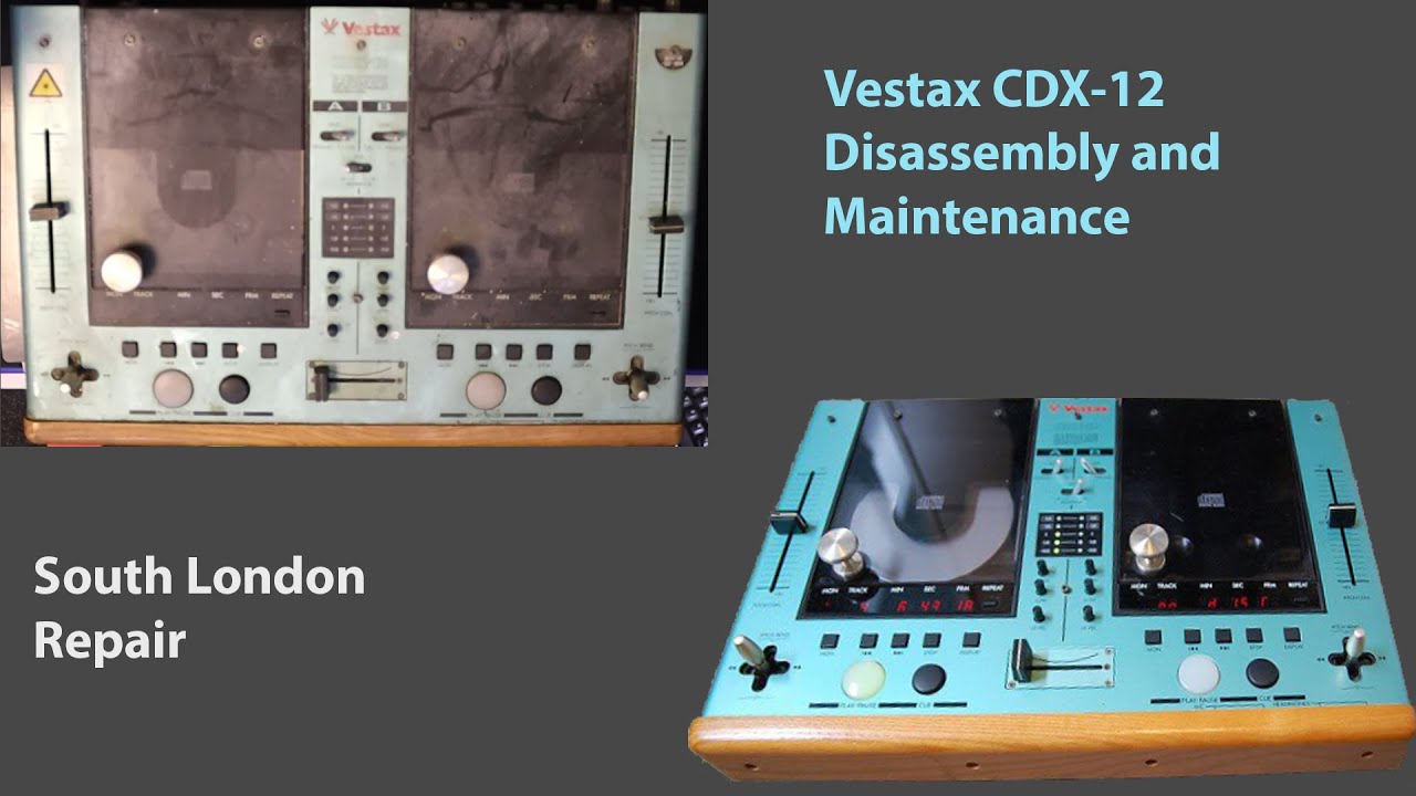 DJ Equipment from the 90's Vestax CDX 12 Disassembly and