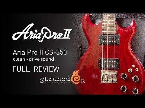 Aria Pro II CS-350T ピックアップ増設 バーズアイピックガード Aria