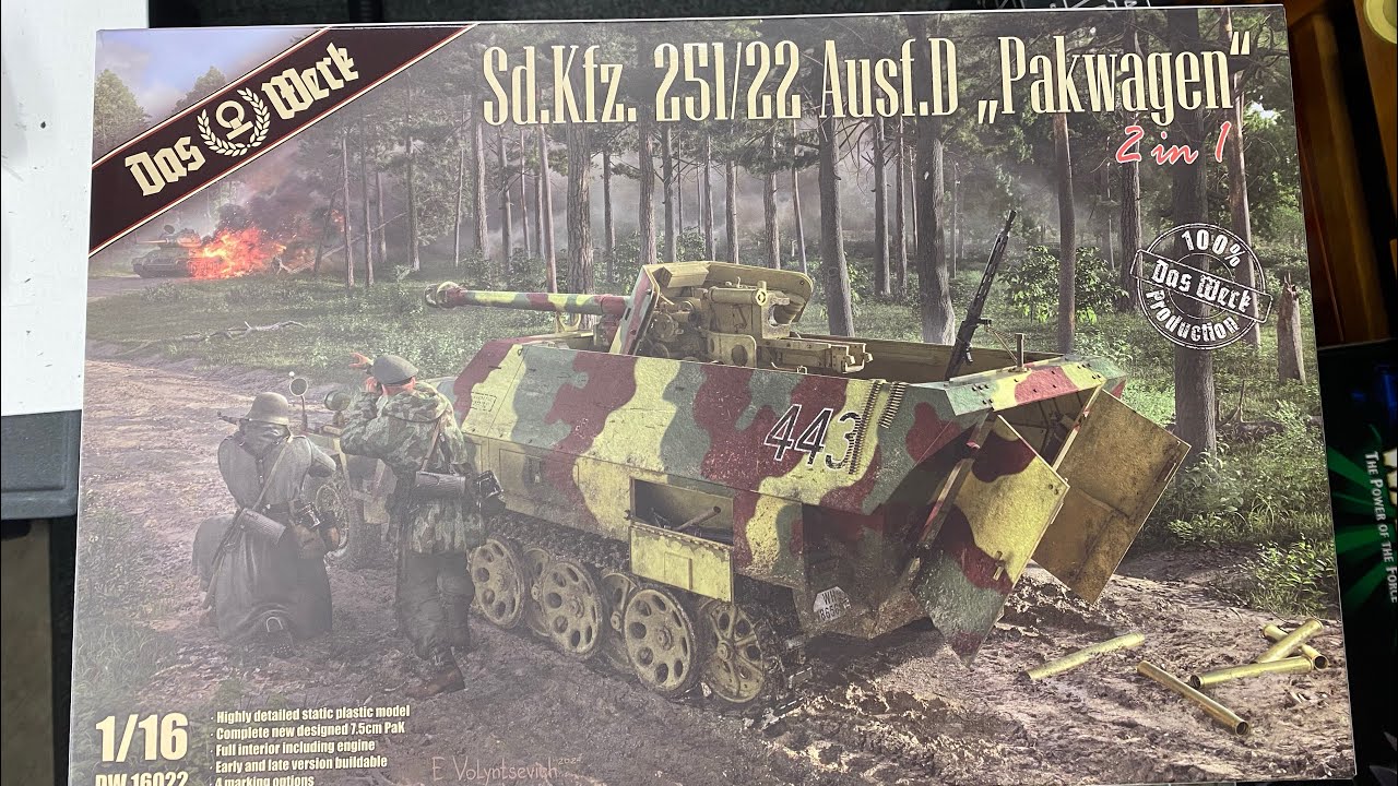 Das Werk 16022 1/16 Sd.Kfz. 251/22 PAKwagen German WWII Halftrack