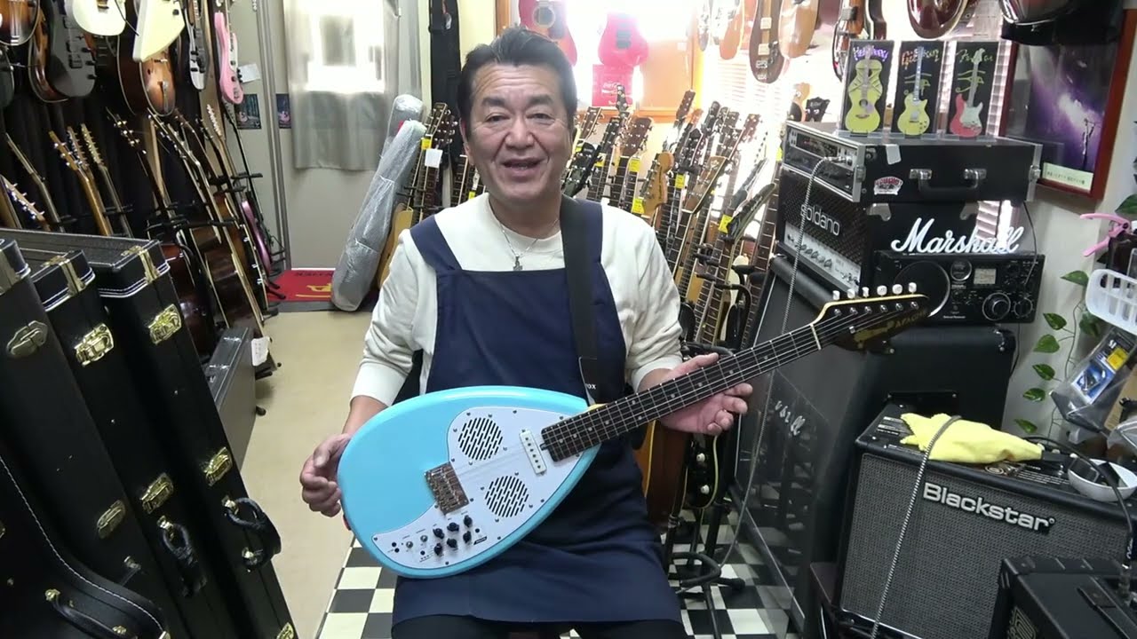 VOX APACHE アンプ&リズムボックス内蔵ギター ティアドロップ型 2歳8