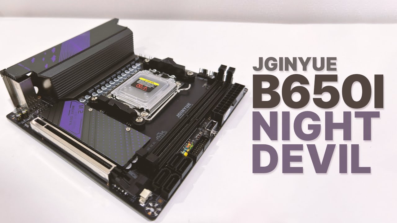JGINYUE B650I NIGHT DEVIL Review | AM5 ITX Motherboard - YouTube