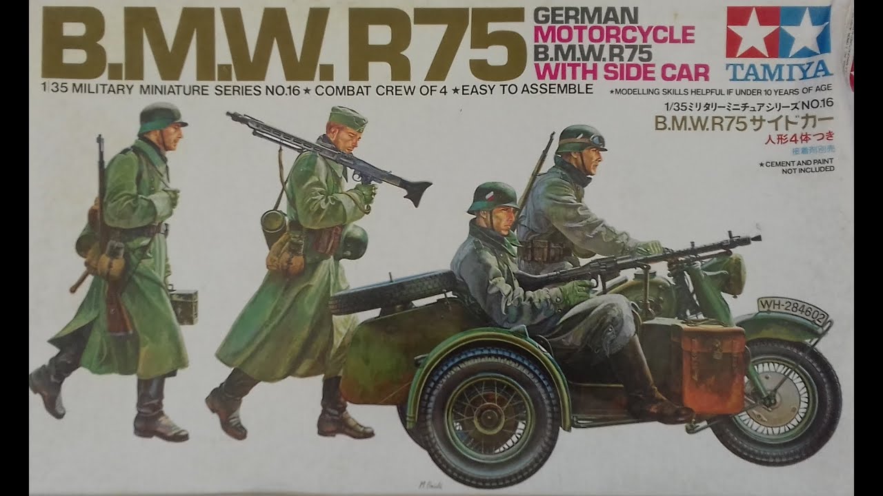 TOMさま 確認 タミヤ 1/35 R75 with Sidecar TOMさま 確認 タミヤ 1/35 R75