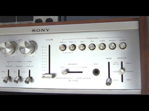Youthful Regrets] SONY TA-1150 Integrated Amplifier - YouTube
