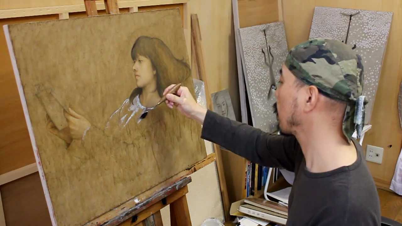 榎俊幸いつまでも油絵日本画アクリルF3