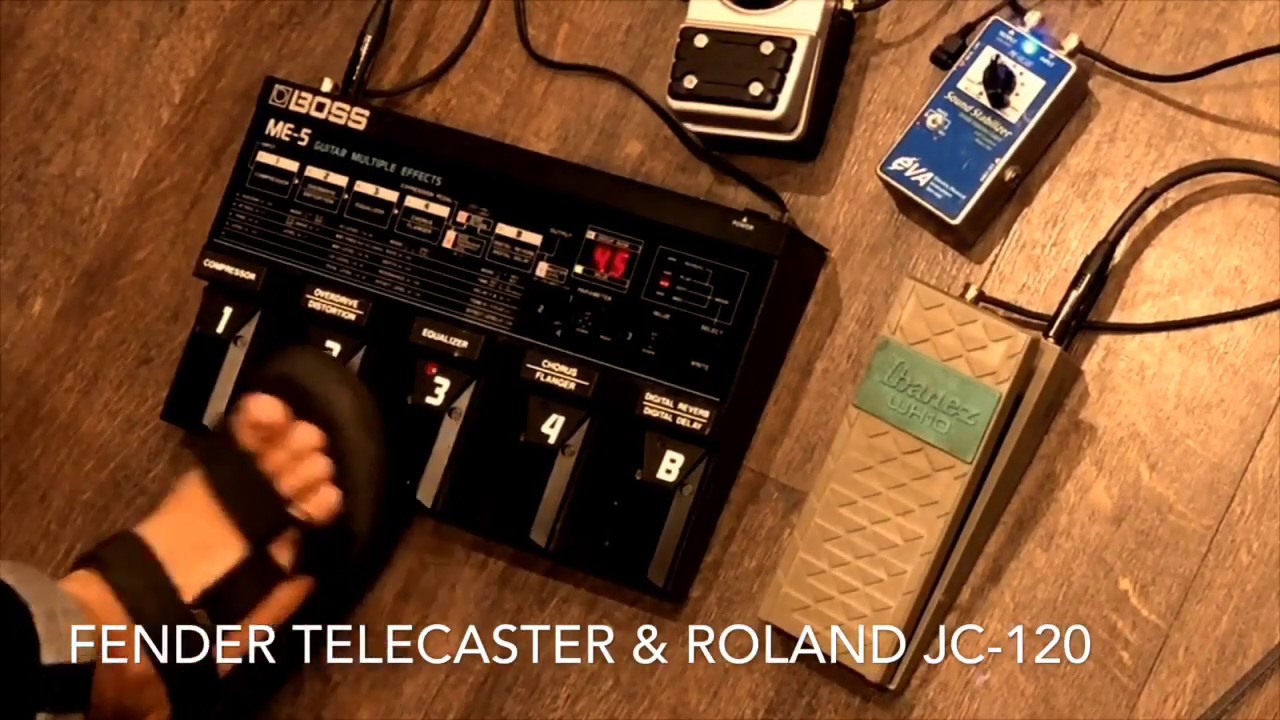 ジャズコでも使えるマルチエフェクター！BOSS ME-5をRoland JC-120で